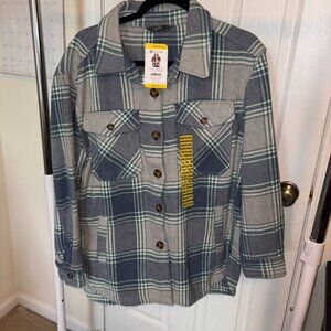 Jacket, Blue Grey Flannel, Size Medium, NWT(New with Tags)